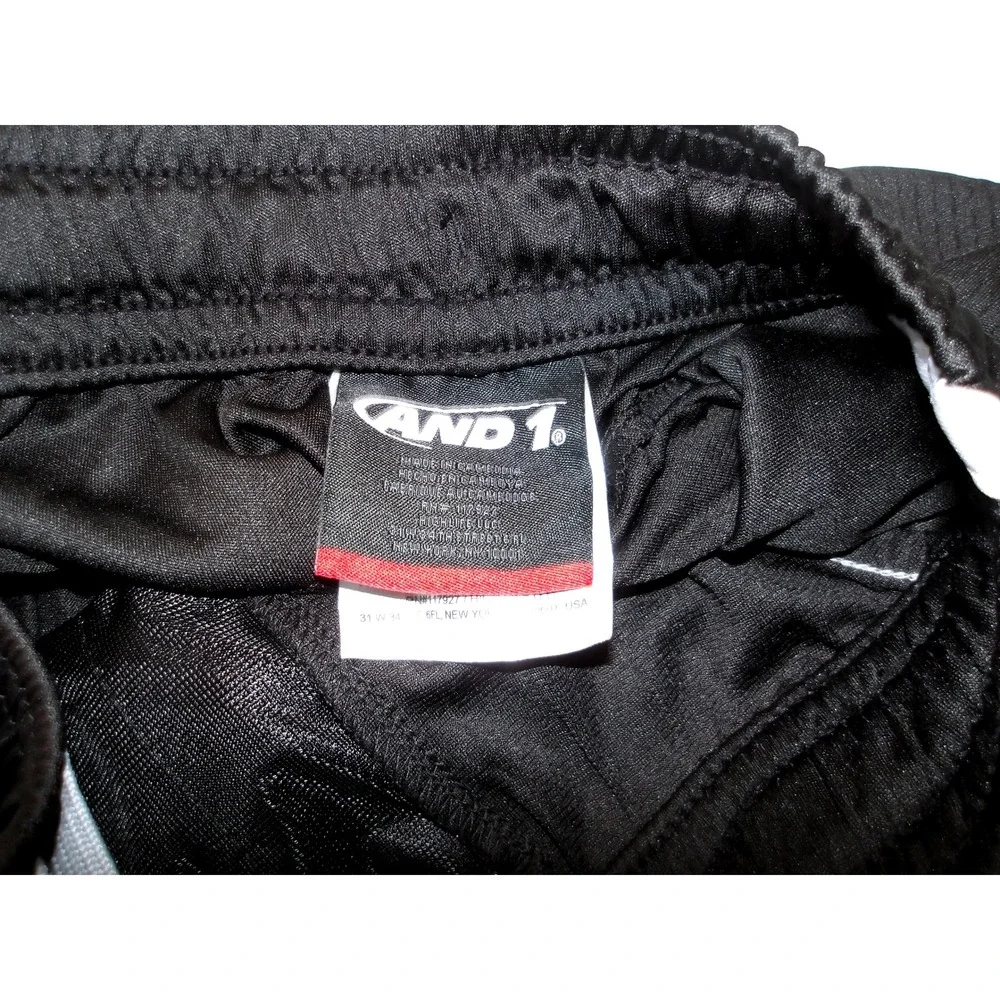 AND 1 Men's Black Athletic Basketball Gym‎ Shorts Activewear Sz S / #9199